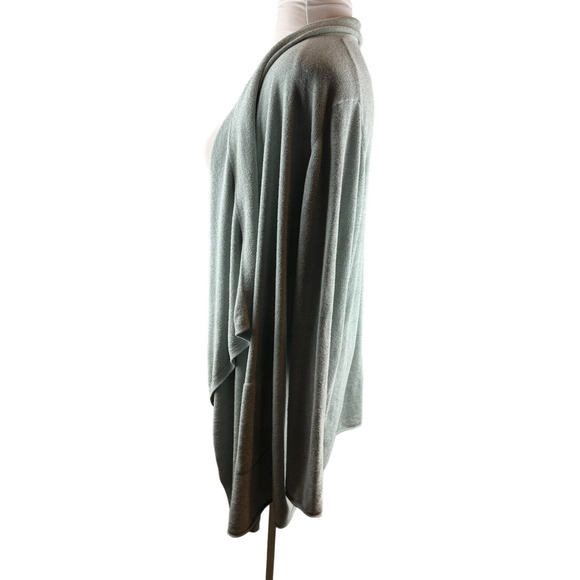 Barefoot Dreams CozyChic Ultra Lite Hi Lo Cardi Seafoam Green Plus Size 2X - Picture 6 of 12